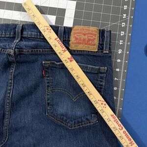 Levi's 505 Regular Fit Jeans Mens 40x30 Blue Rinse Wash 99/1 Stretch Denim